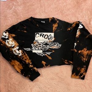 Crooks & Castles cropped bleached shirt